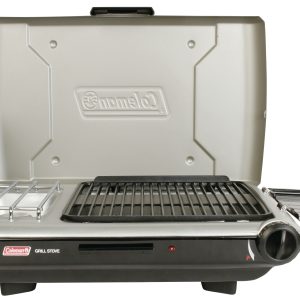 Deluxe Tabletop Propane 2-in-1 Grill/Stove, 2-Burner